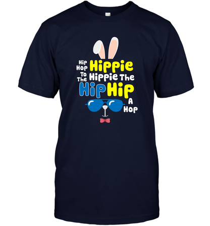 Hip Hop To The Hippie Easter Day Shirt T-Shirt T-Shirt Navy