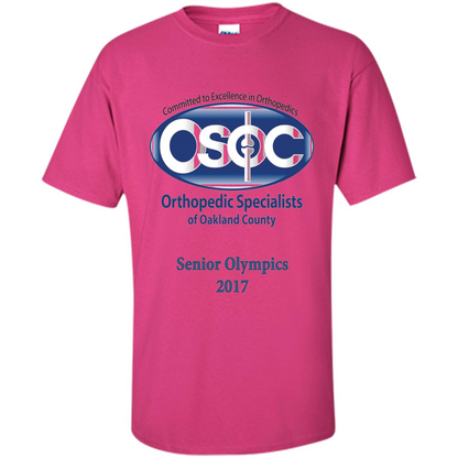 OSOC 9 Senior Olympics 2017 T-shirt Heliconia