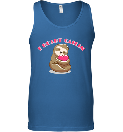 I Heart Cailin Sloth Shirt Tank Top Tank Top Royal