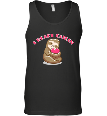 I Heart Cailin Sloth Shirt Tank Top Tank Top Black