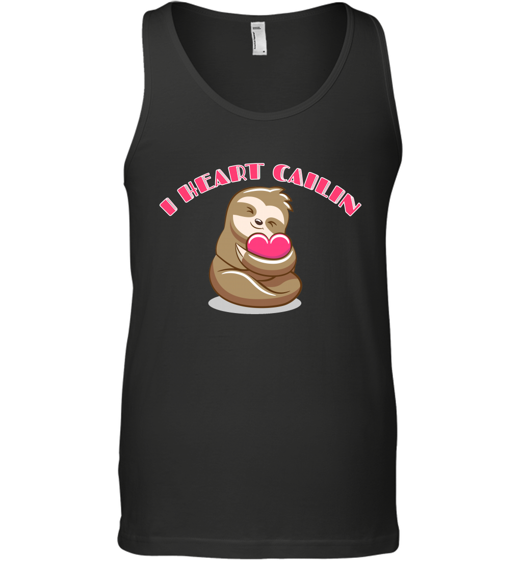 I Heart Cailin Sloth Shirt Tank Top