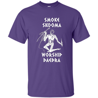 Smoke Skooma Worship Daedra T-shirt Purple