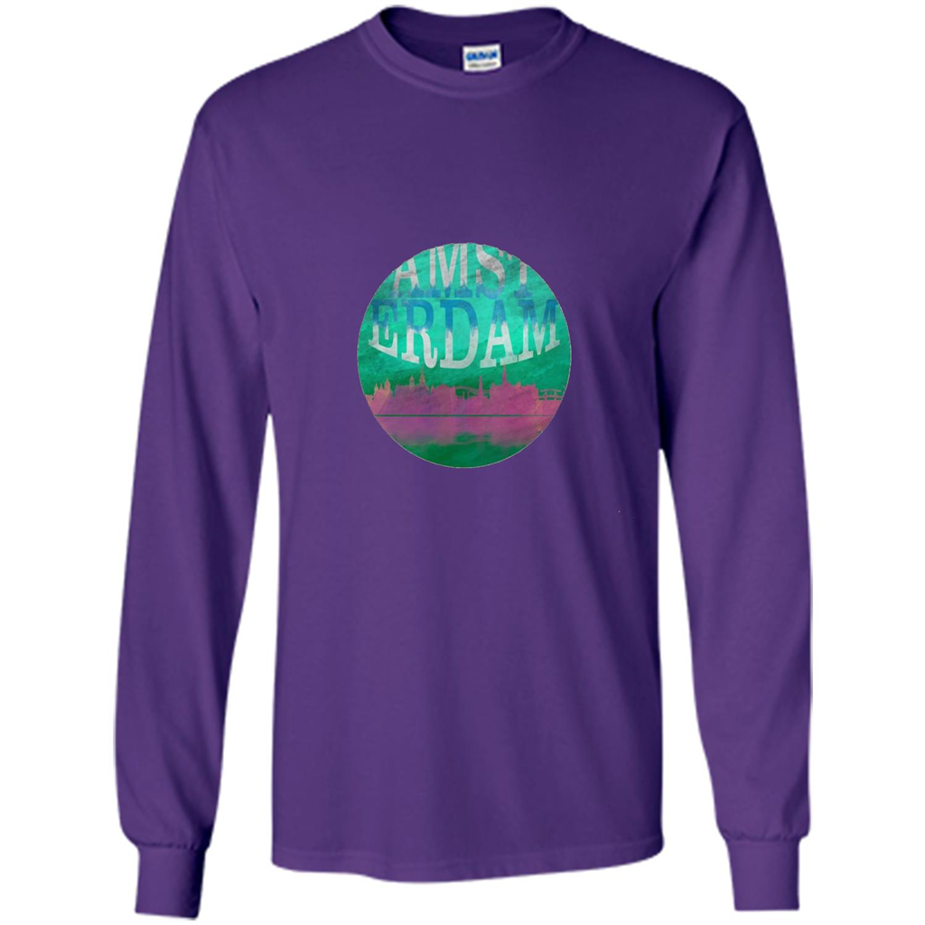 Amsterdam Skyline Horizon Sunset Love Netherlands T-shirt
