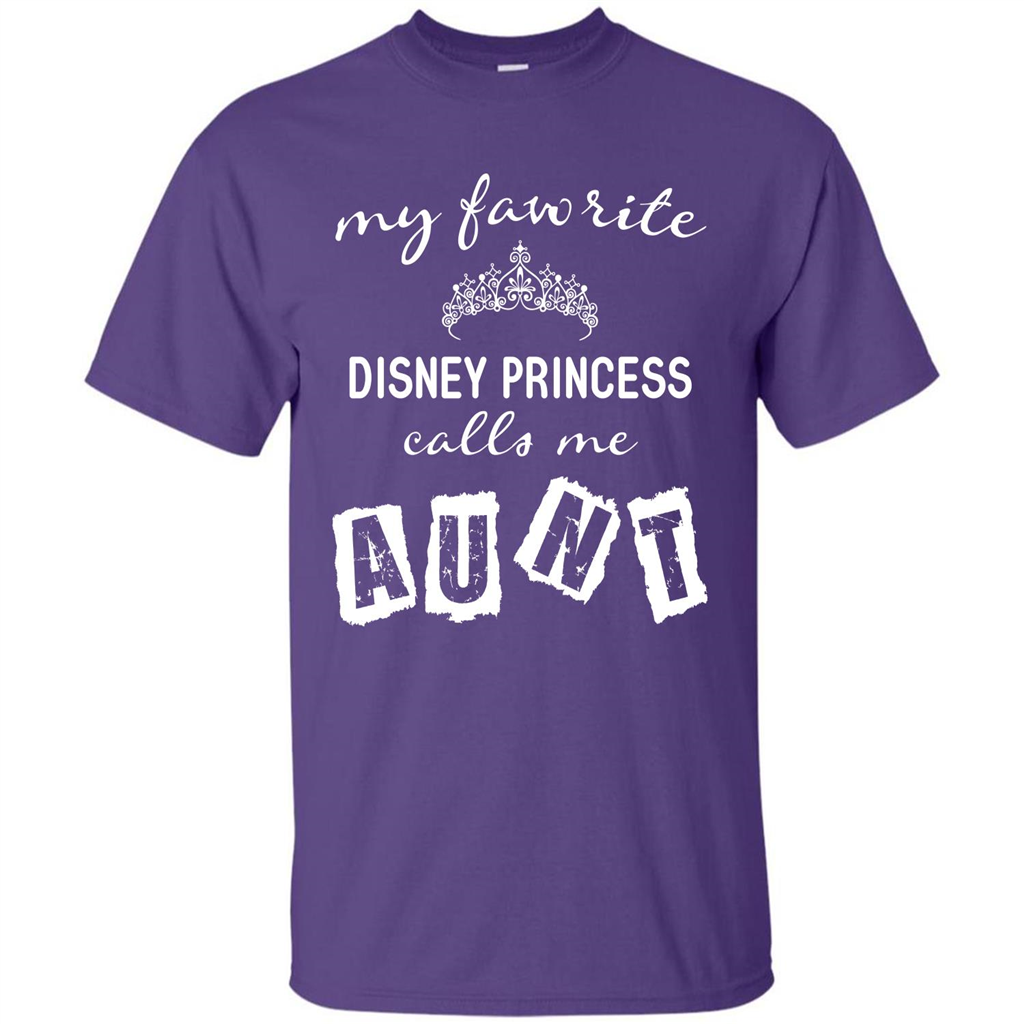 Disney Aunt T-shirt My Favorite Disney Princess Calls Me Aunt Purple