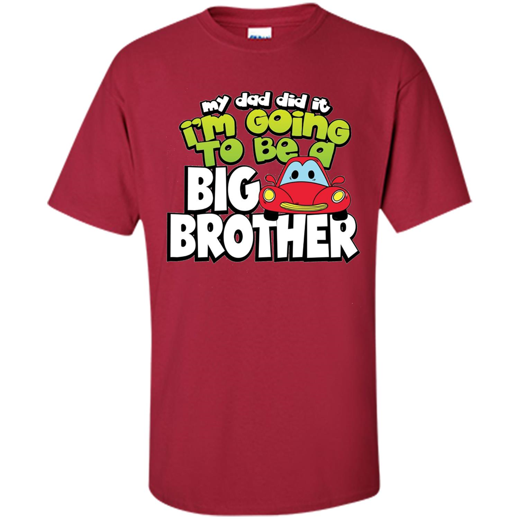 Car Brother T-shirt I'm Going To Be a Big Brother Cardinal