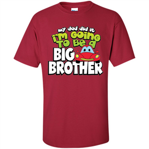 Car Brother T-shirt I'm Going To Be a Big Brother