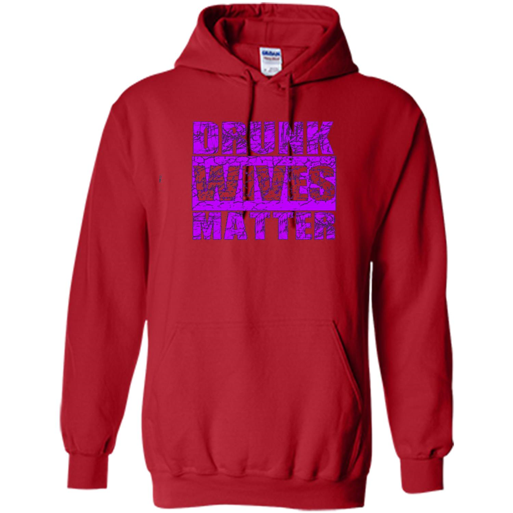 Drunk Wives Matter T-shirt Funny Drinking T-shirt Red