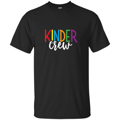 Cute Kindergarten Teacher Team T-Shirt Black