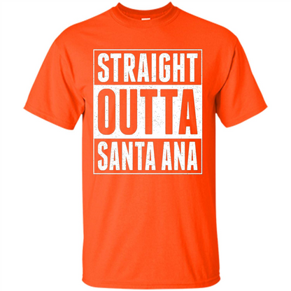 Straight Outta Santa Ana T-shirt Orange