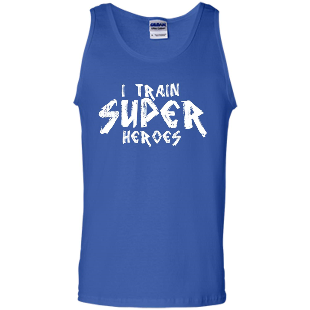 I Train Super Heroes T-shirt Royal