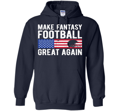 Football T-shirt Make Fantasy Football Great Again Navy
