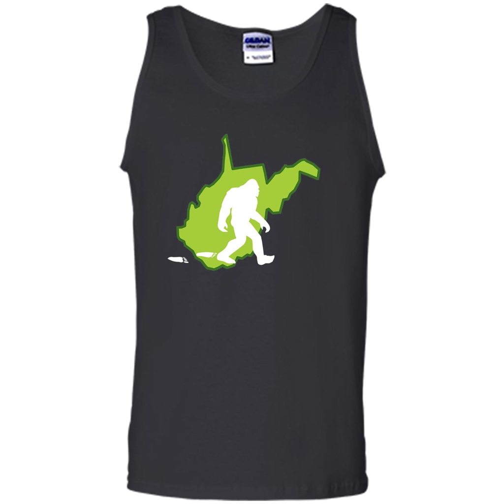 West Virginia State Bigfoot Hunter T-shirt Black