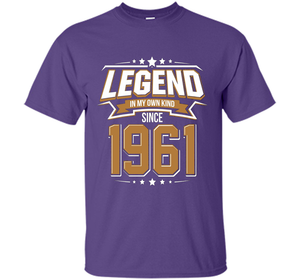 Legend Since 1961 T-Shirt for 56 Years Old Birthday Gifts t-shirt