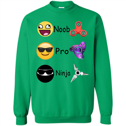 Fidget Spinner Emoji Classification Gamer Guide T-shirt Irish Green