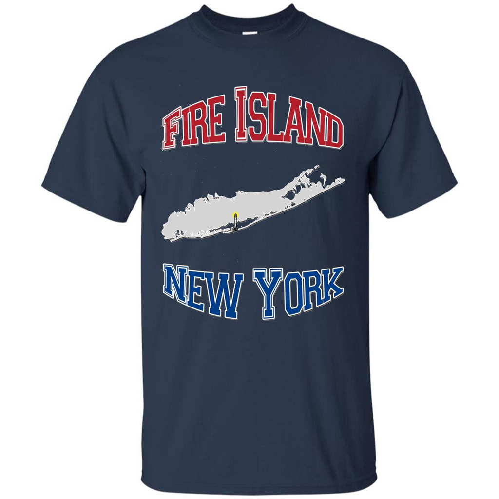 Fire Island New York T-shirt Navy