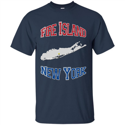 Fire Island New York T-shirt Navy