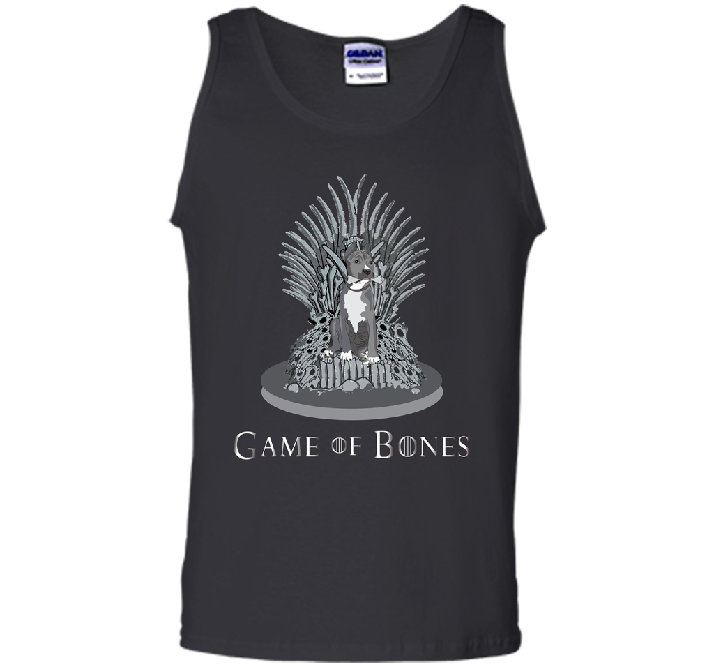 Pitbull Game of Bones Funny Parody T-shirt Black