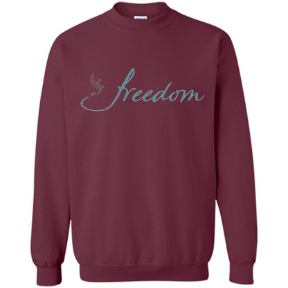 Freedom Dove T-shirt Maroon