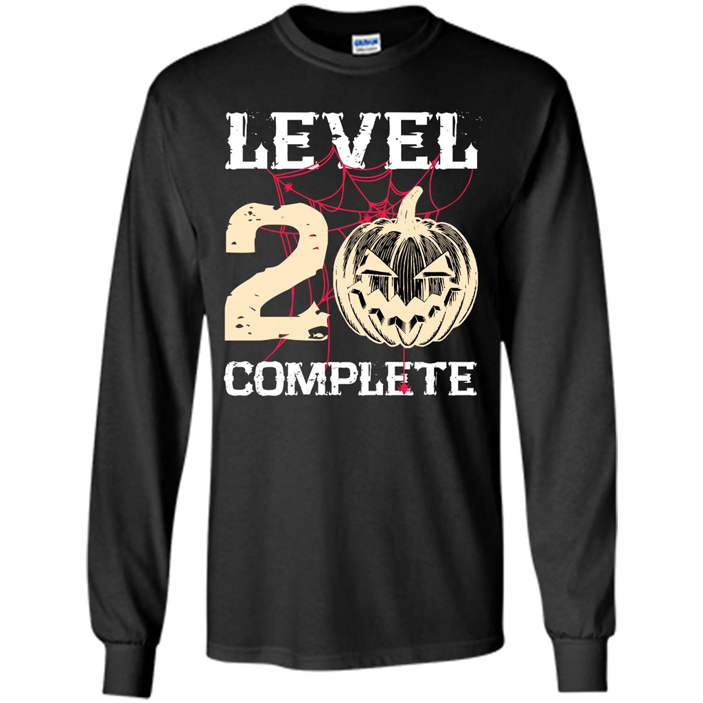Halloween T-shirt Level 20 Complete Black