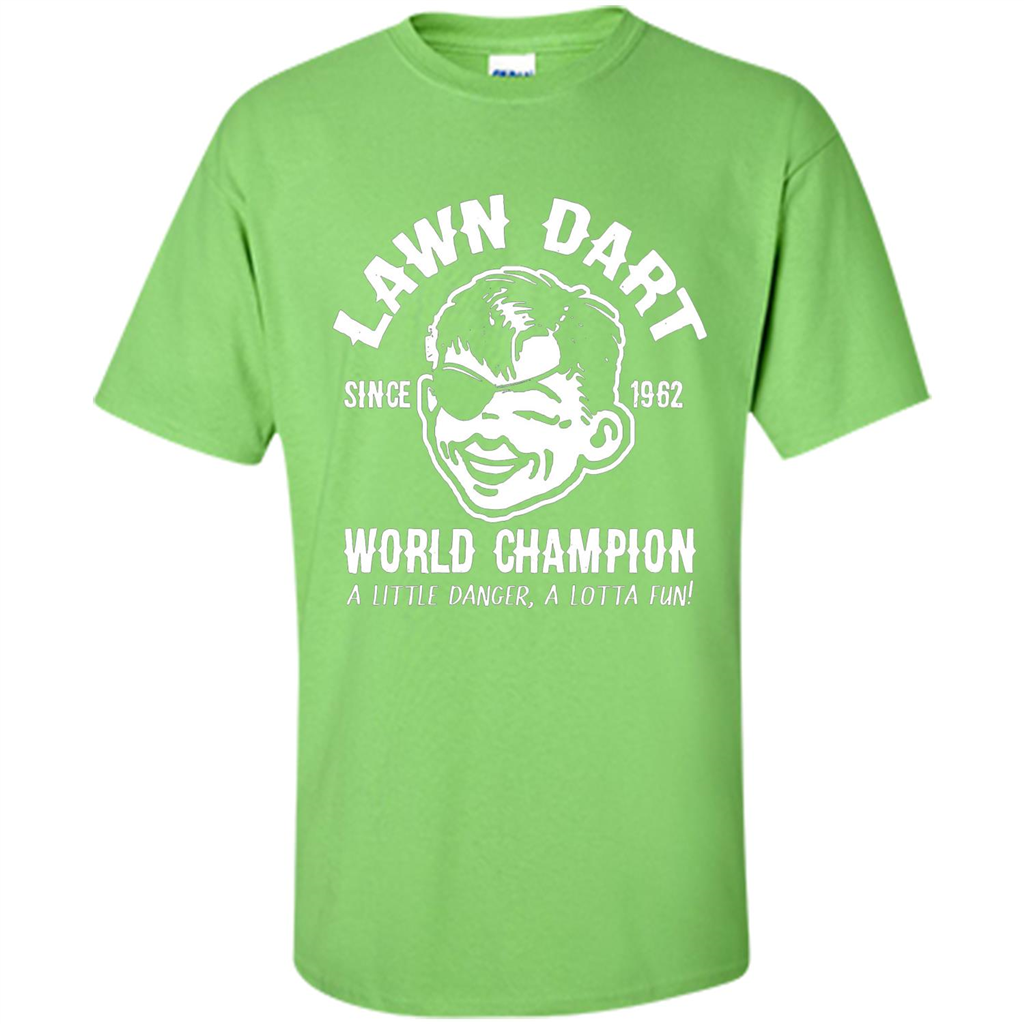 Lawn Dart Since 1962 World Champion Backyard Game T-shirt Lime