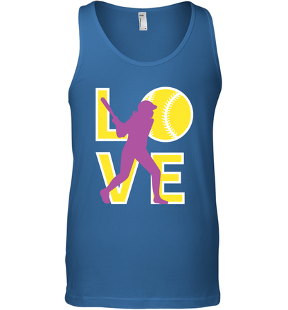 Love Baseball Shirt Tank Top Tank Top Royal