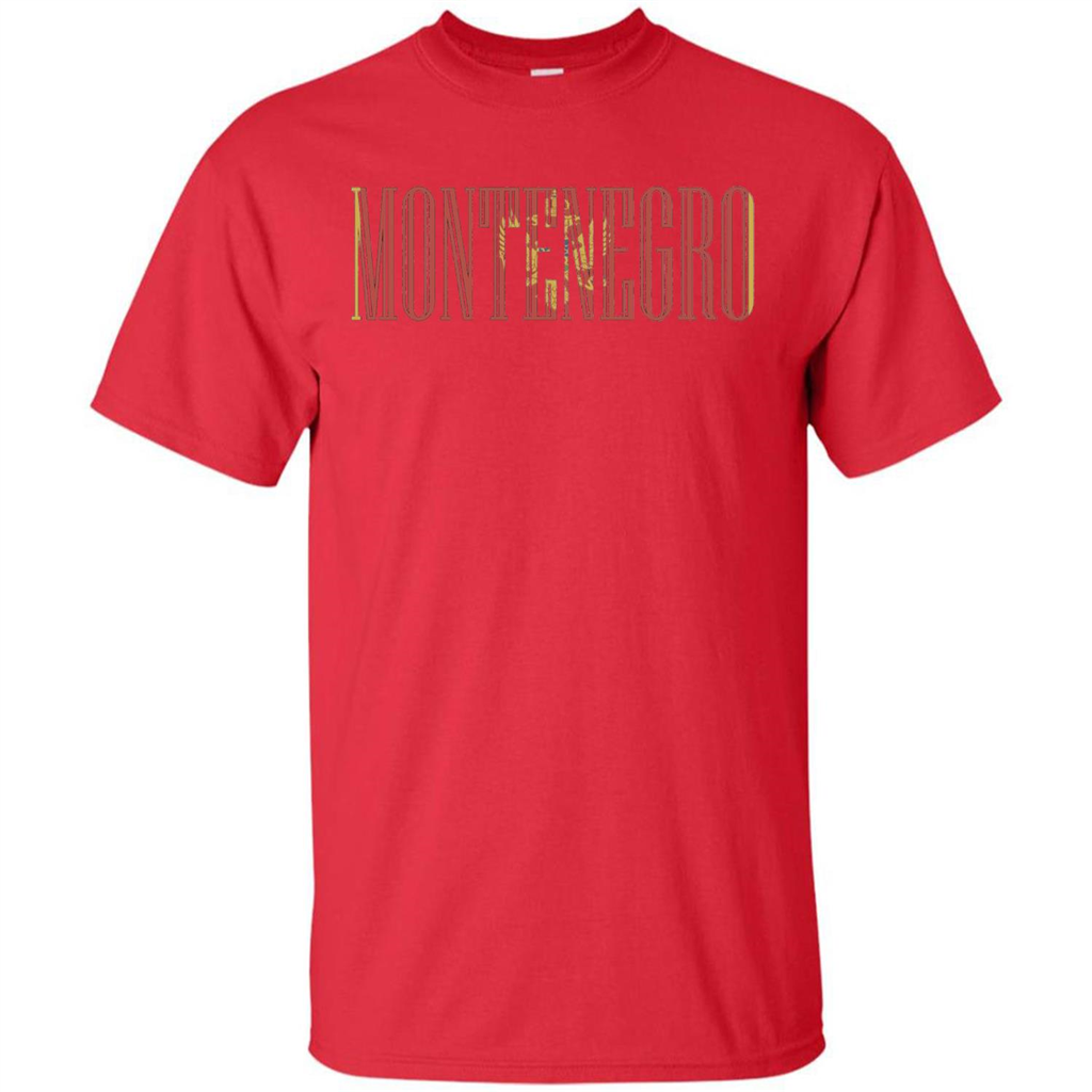 Montenegro T-Shirt Flag Of Montenegro T-shirt Red