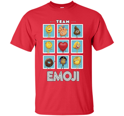 The Emoji Movie Team Emoji Panels Graphic T-Shirt shirt Red