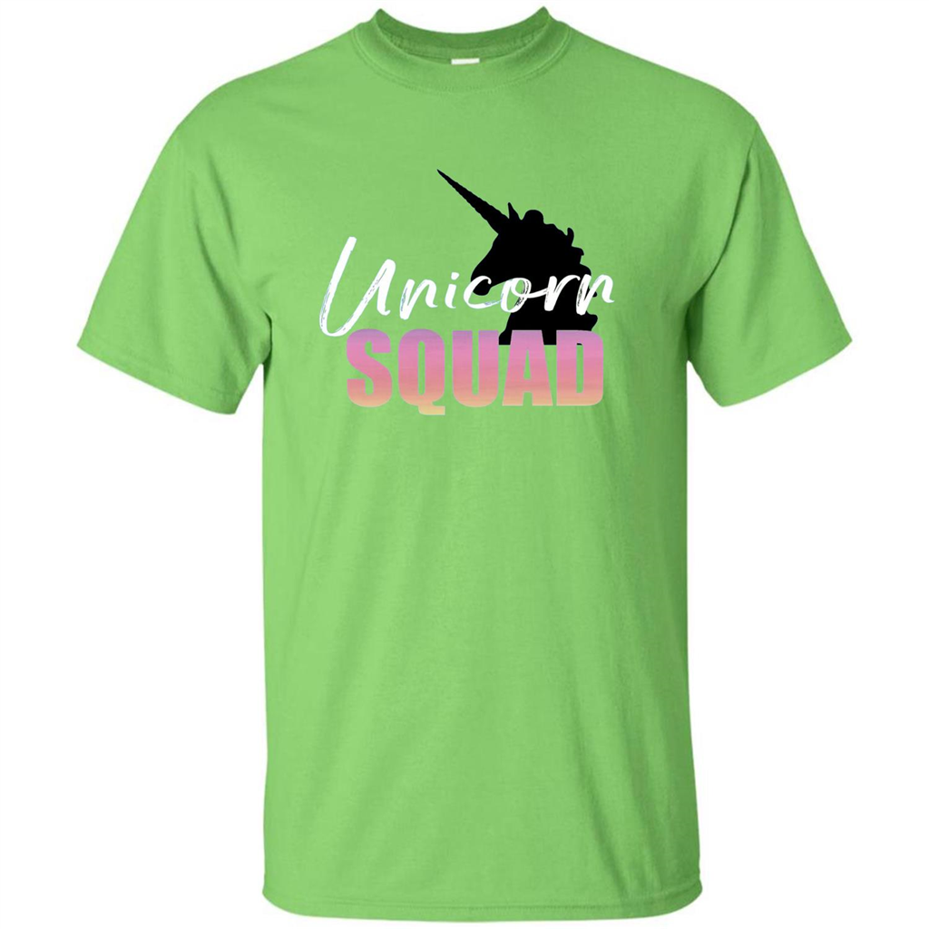 Unicorn Squad Rainbow Unicorns T-Shirt Lime
