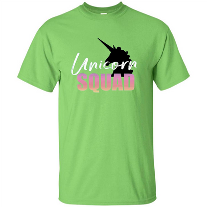 Unicorn Squad Rainbow Unicorns T-Shirt Lime
