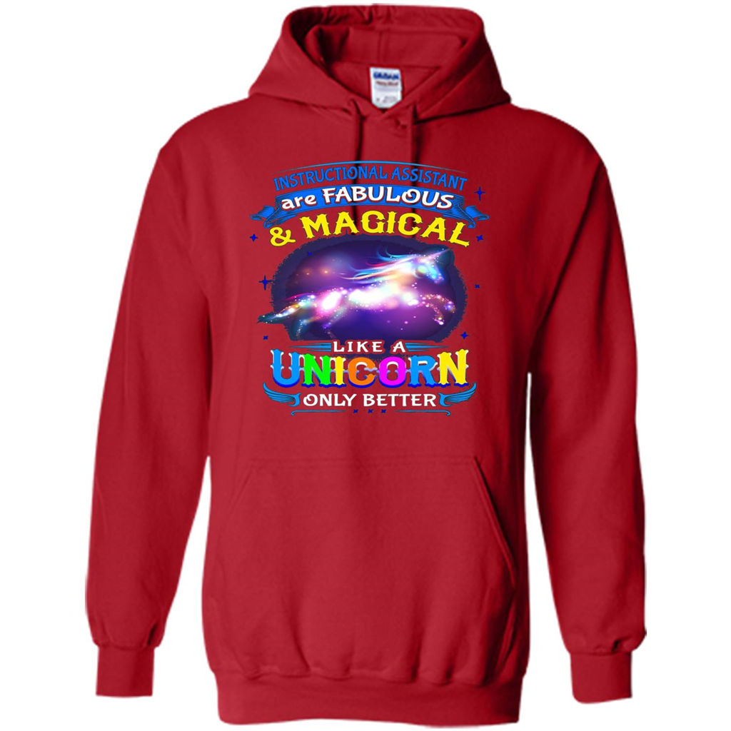 Instructional Assistants Are Fabulous And Magic Like A Unicorn Only Better T-shirt Red