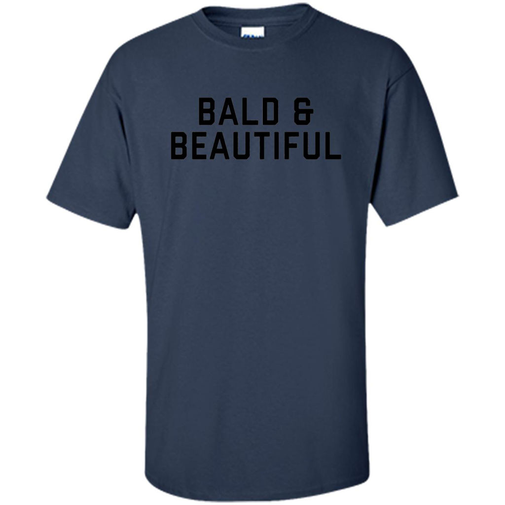 Bald and Beautiful T-shirt Navy