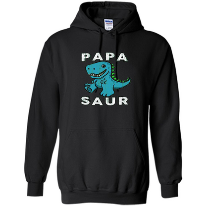 Fathers Day T-shirtt Papa Saur Black