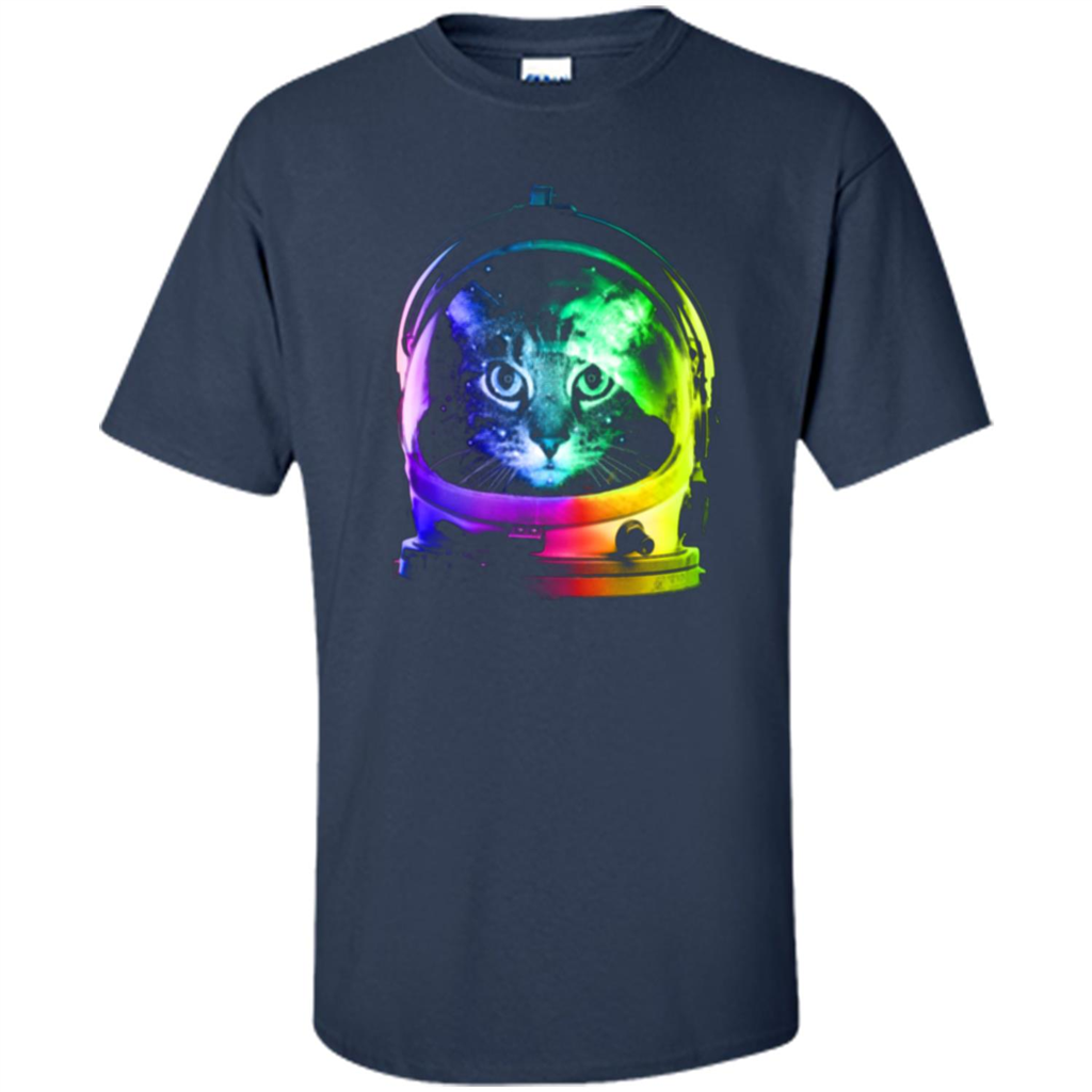 Astronaut Cat T-shirt Navy