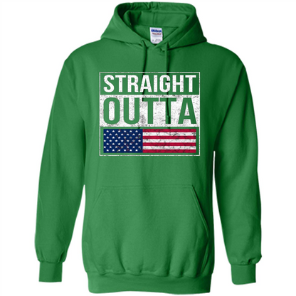 Independen Day T-shirt Straight Outta. 4th of July Irish Green