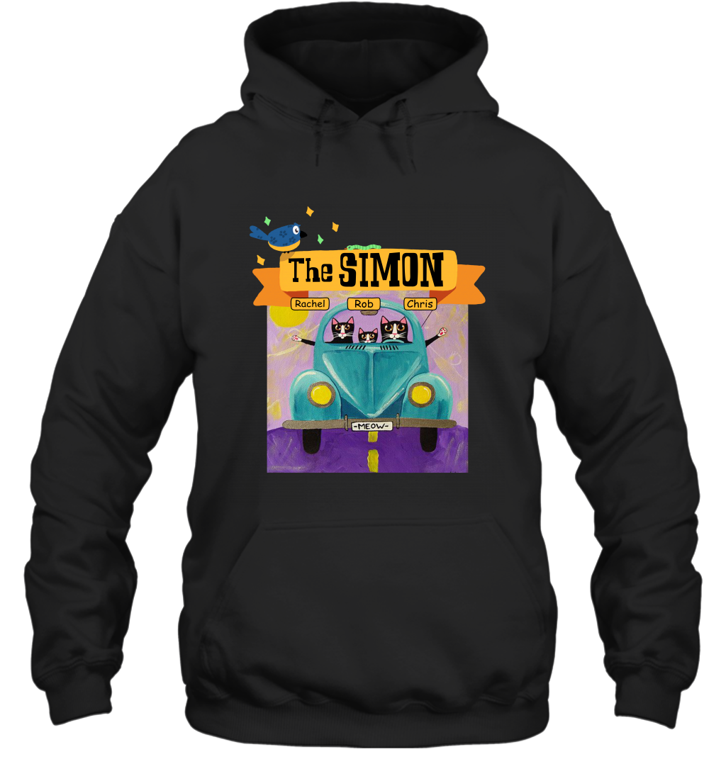 The Simon Family ( Customized Name ) Hoodie Hoodie Black