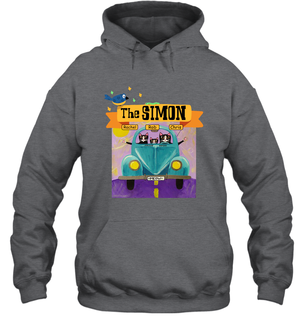 The Simon Family ( Customized Name ) Hoodie Hoodie Dark Heather