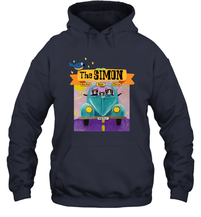 The Simon Family ( Customized Name ) Hoodie Hoodie Navy