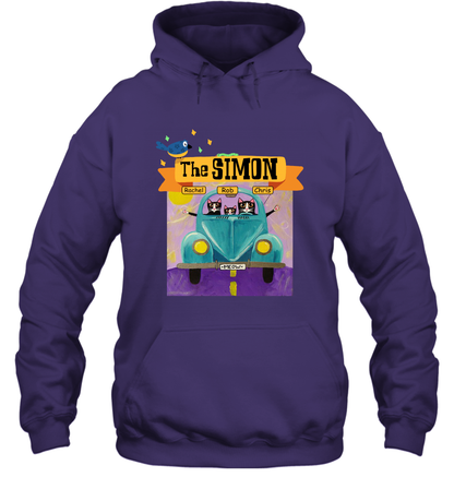 The Simon Family ( Customized Name ) Hoodie Hoodie Purple