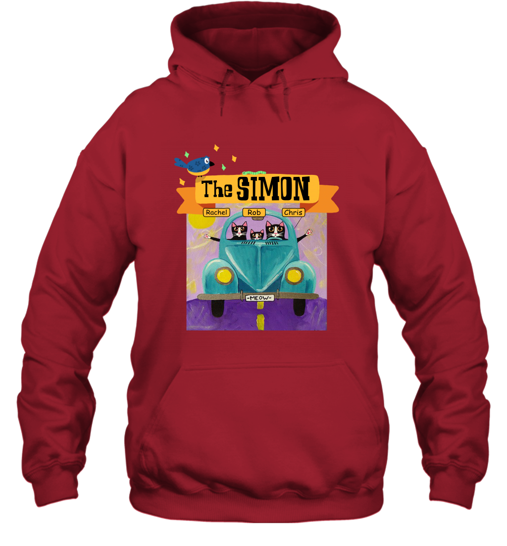 The Simon Family ( Customized Name ) Hoodie Hoodie Red