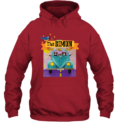 The Simon Family ( Customized Name ) Hoodie Hoodie Red