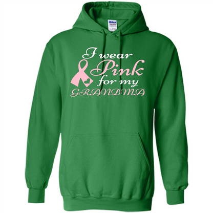 Breast Cancer T-Shirt I Wear Pink For My Grandma Irish Green