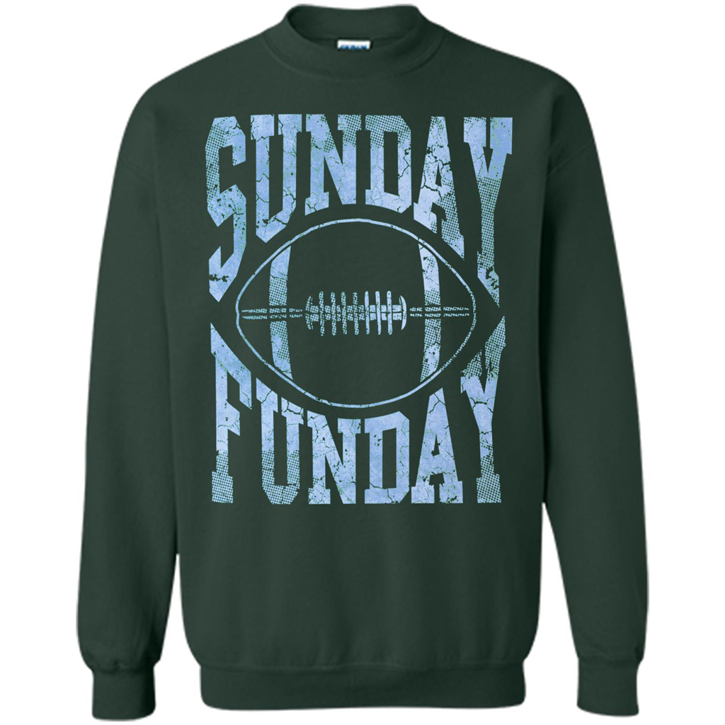 Football T-shirt Sunday Funday Football SeasonT-Shirt Forest Green