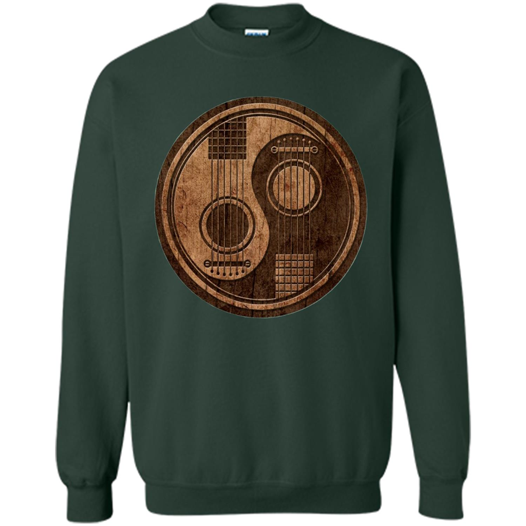 Best gift for Guitar T-shirt Guitar Ying-Yang Gift Forest Green