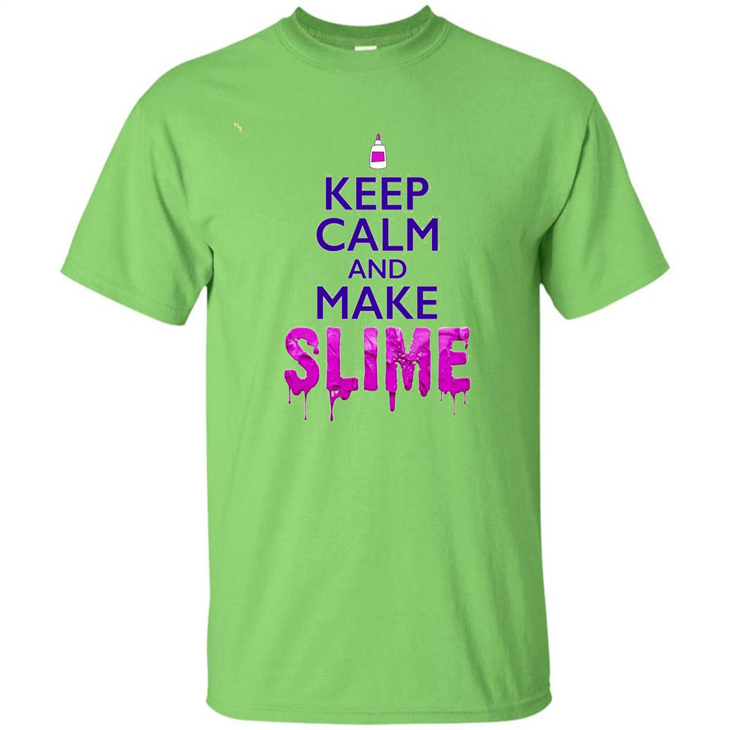 Keep Calm And Make Slime T-shirt Lime