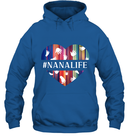 Hash Tag Nana Life Grandmom Shirt Hoodie Royal
