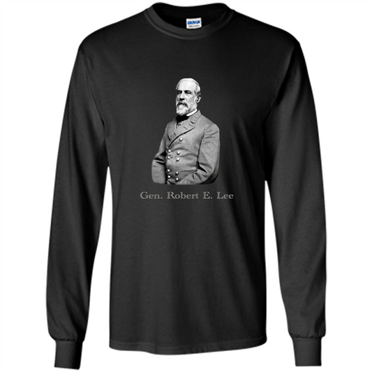 Military T-shirt General Robert E. Lee T-Shirt Black