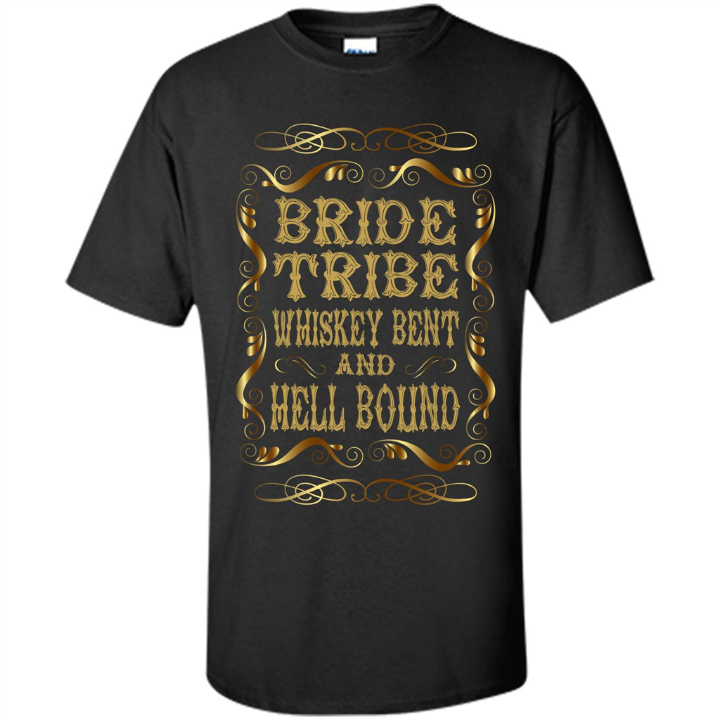 Bride Tribe Whiskey Bent and Hell Bound T-shirt Black