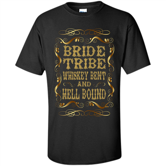Bride Tribe Whiskey Bent and Hell Bound T-shirt Black