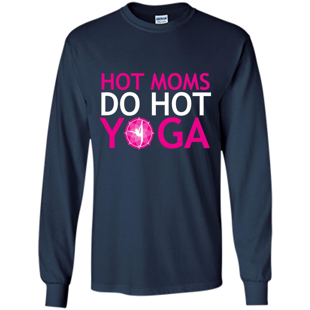 Hot Moms Do Hot Yoga T-shirt Navy
