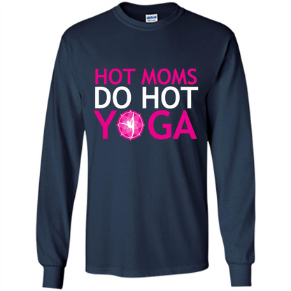 Hot Moms Do Hot Yoga T-shirt Navy